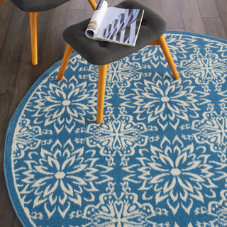 The Rug Corner Nourison Home Jubilant JUB06 IVBLU Area Rugs  