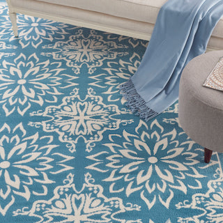 The Rug Corner Nourison Home Jubilant JUB06 IVBLU Area Rugs  