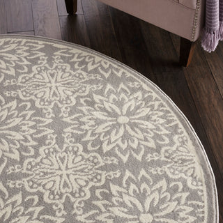 The Rug Corner Nourison Home Nourison Home - Jubilant Ivory/Grey Area Rug JUB06  