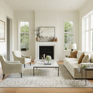 The Rug Corner Nourison Home Nourison Home - Jubilant Ivory/Grey Area Rug JUB06  