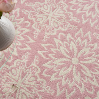 The Rug Corner Nourison Home Nourison Home - Jubilant Ivory/Pink Area Rug JUB06  