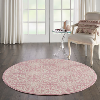 The Rug Corner Nourison Home Nourison Home - Jubilant Ivory/Pink Area Rug JUB06  