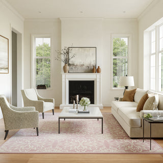 The Rug Corner Nourison Home Nourison Home - Jubilant Ivory/Pink Area Rug JUB06  