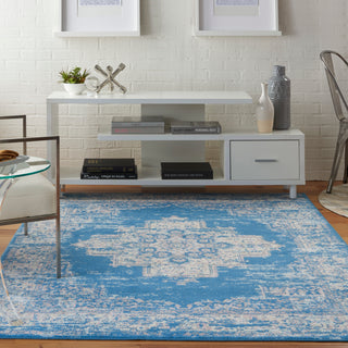 The Rug Corner Nourison Home Grafix GRF14 BLUE Area Rugs  