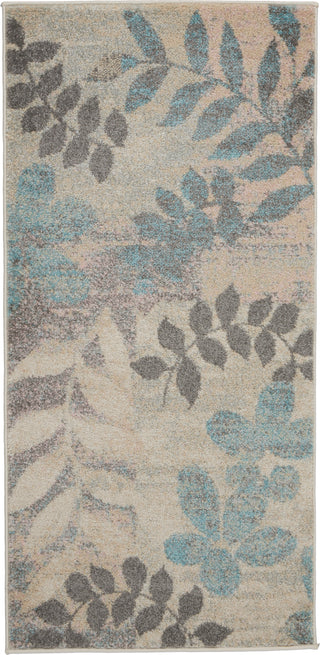 The Rug Corner Nourison Home Nourison Home - Tranquil Ivory/Light Blue Area Rug TRA01  