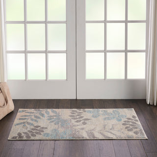 The Rug Corner Nourison Home Nourison Home - Tranquil Ivory/Light Blue Area Rug TRA01  
