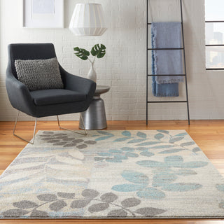 The Rug Corner Nourison Home Nourison Home - Tranquil Ivory/Light Blue Area Rug TRA01  