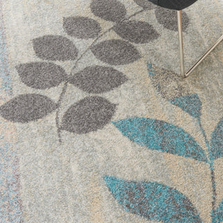 The Rug Corner Nourison Home Nourison Home - Tranquil Ivory/Light Blue Area Rug TRA01  