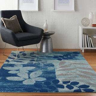 The Rug Corner Nourison Home Tranquil TRA01 NAVLB Area Rugs  