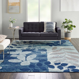 The Rug Corner Nourison Home Tranquil TRA01 NAVLB Area Rugs  
