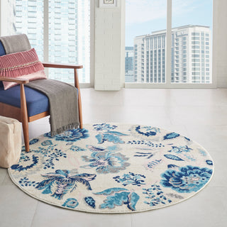 The Rug Corner Nourison Home Tranquil TRA02 IVLTB Area Rugs  