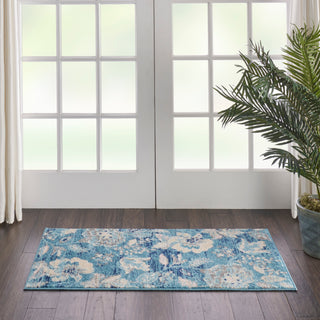 Nourison Home - Tranquil Turquoise Area Rug TRA02