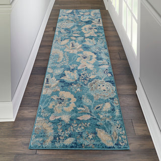Nourison Home - Tranquil Turquoise Area Rug TRA02