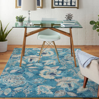 Nourison Home - Tranquil Turquoise Area Rug TRA02