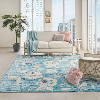 Nourison Home - Tranquil Turquoise Area Rug TRA02