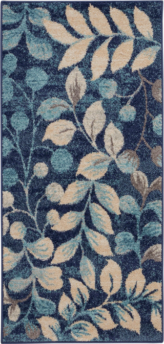 The Rug Corner Nourison Home Tranquil TRA03 NAVY Area Rugs  