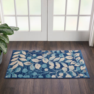 The Rug Corner Nourison Home Tranquil TRA03 NAVY Area Rugs  