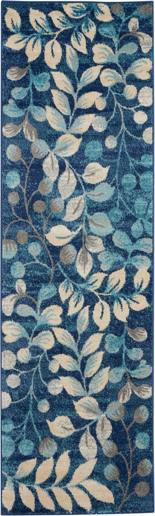 The Rug Corner Nourison Home Tranquil TRA03 NAVY Area Rugs  