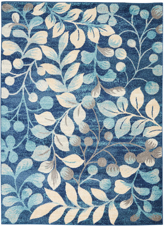 The Rug Corner Nourison Home Tranquil TRA03 NAVY Area Rugs  