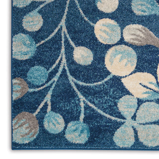 The Rug Corner Nourison Home Tranquil TRA03 NAVY Area Rugs  