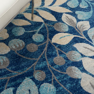 The Rug Corner Nourison Home Tranquil TRA03 NAVY Area Rugs  