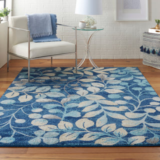 The Rug Corner Nourison Home Tranquil TRA03 NAVY Area Rugs  