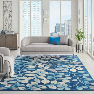 The Rug Corner Nourison Home Tranquil TRA03 NAVY Area Rugs  