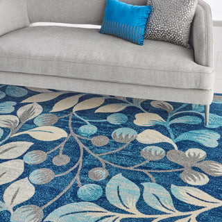 The Rug Corner Nourison Home Tranquil TRA03 NAVY Area Rugs  
