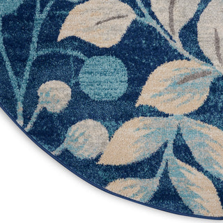 The Rug Corner Nourison Home Tranquil TRA03 NAVY Area Rugs  