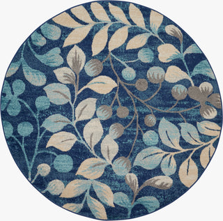 The Rug Corner Nourison Home Tranquil TRA03 NAVY Area Rugs  