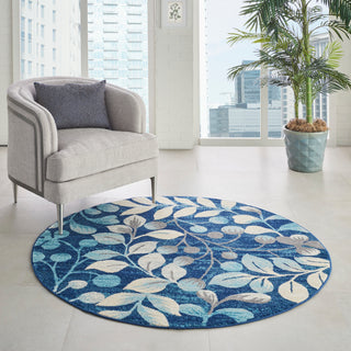 The Rug Corner Nourison Home Tranquil TRA03 NAVY Area Rugs  