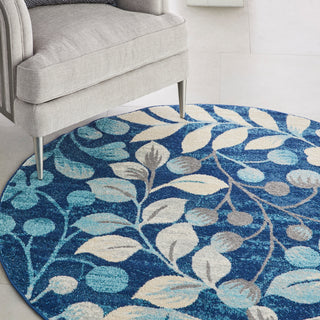 The Rug Corner Nourison Home Tranquil TRA03 NAVY Area Rugs  