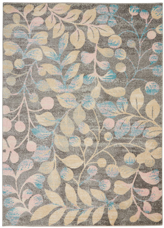 The Rug Corner Nourison Home Tranquil TRA03 GRYBG Area Rugs  