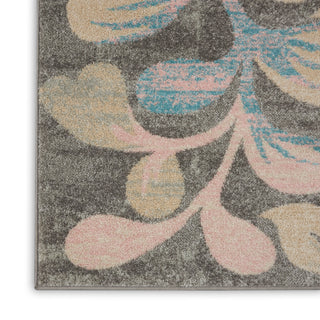 The Rug Corner Nourison Home Tranquil TRA03 GRYBG Area Rugs  