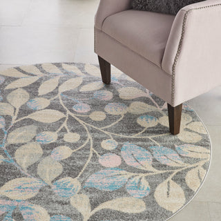 The Rug Corner Nourison Home Tranquil TRA03 GRYBG Area Rugs  