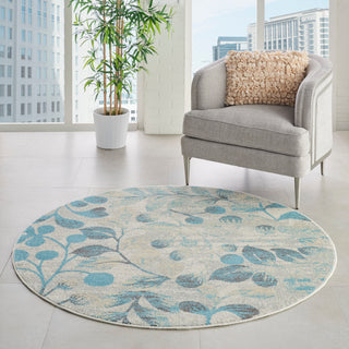 The Rug Corner Nourison Home Tranquil TRA03 IVTUR Area Rugs  