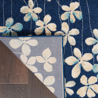 The Rug Corner Nourison Home Tranquil TRA04 NAVY Area Rugs  