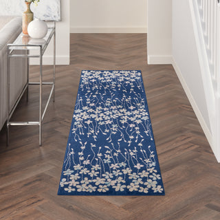 The Rug Corner Nourison Home Tranquil TRA04 NAVY Area Rugs  