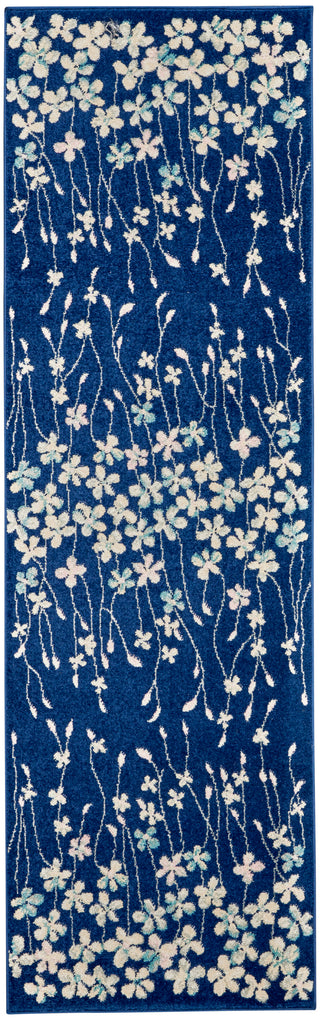 The Rug Corner Nourison Home Tranquil TRA04 NAVY Area Rugs  