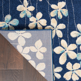 The Rug Corner Nourison Home Tranquil TRA04 NAVY Area Rugs  