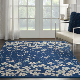 The Rug Corner Nourison Home Tranquil TRA04 NAVY Area Rugs  