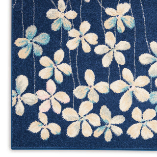 The Rug Corner Nourison Home Tranquil TRA04 NAVY Area Rugs  