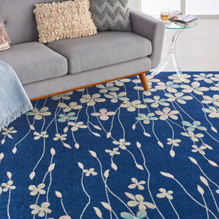 The Rug Corner Nourison Home Tranquil TRA04 NAVY Area Rugs  