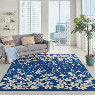 The Rug Corner Nourison Home Tranquil TRA04 NAVY Area Rugs  