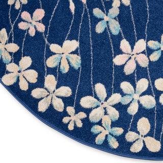 The Rug Corner Nourison Home Tranquil TRA04 NAVY Area Rugs  