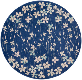 The Rug Corner Nourison Home Tranquil TRA04 NAVY Area Rugs  