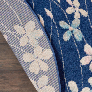 The Rug Corner Nourison Home Tranquil TRA04 NAVY Area Rugs  