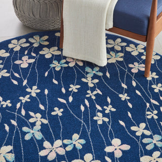 The Rug Corner Nourison Home Tranquil TRA04 NAVY Area Rugs  