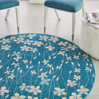Nourison Home - Tranquil Turquoise Area Rug TRA04
