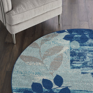 The Rug Corner Nourison Home Tranquil TRA01 NAVLB Area Rugs  